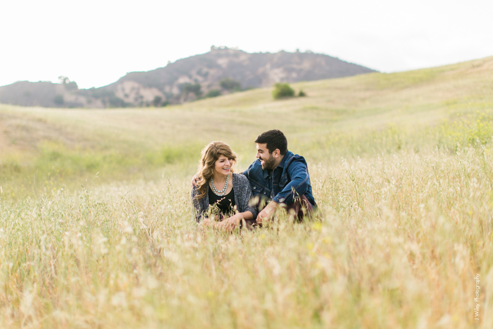 malibu engagement photography los angeles wedding photographer candid indie field mountains wildflowers-1073