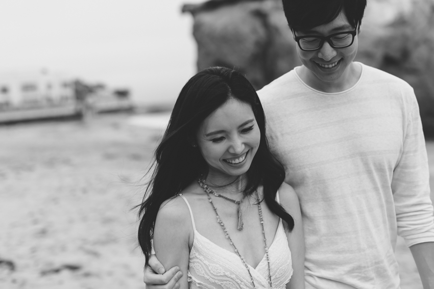 Magnolia + Andrew: El Matador Beach Engagement: Los Angeles Wedding ...