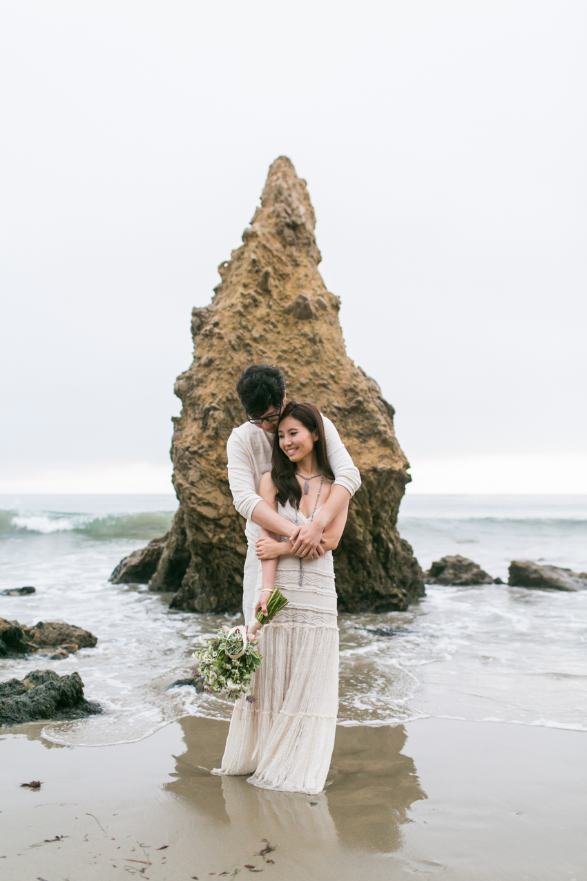 El Matador Beach Wedding Photographer Engagement Los Angeles Boho Bohemian Hipster-1035